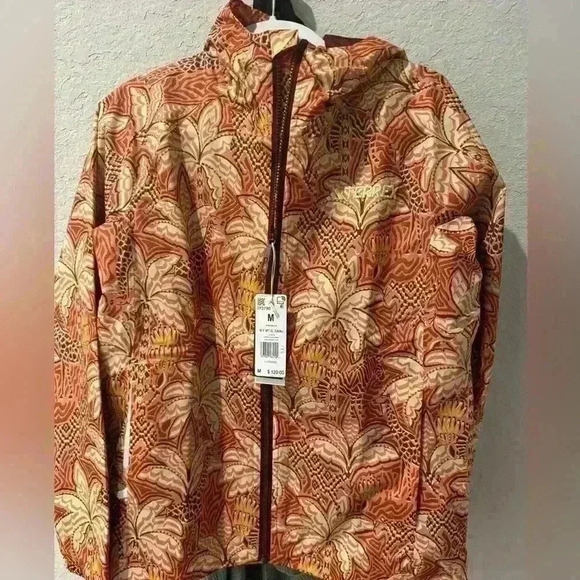 NWT rare ADIDAS X FARM RIO TERREX MULTI RAIN
JACKET Sz M in hazy copper/fox red - Picture 3 of 6